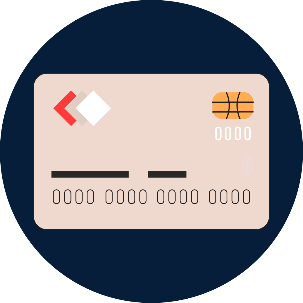 image of the front of a bank card